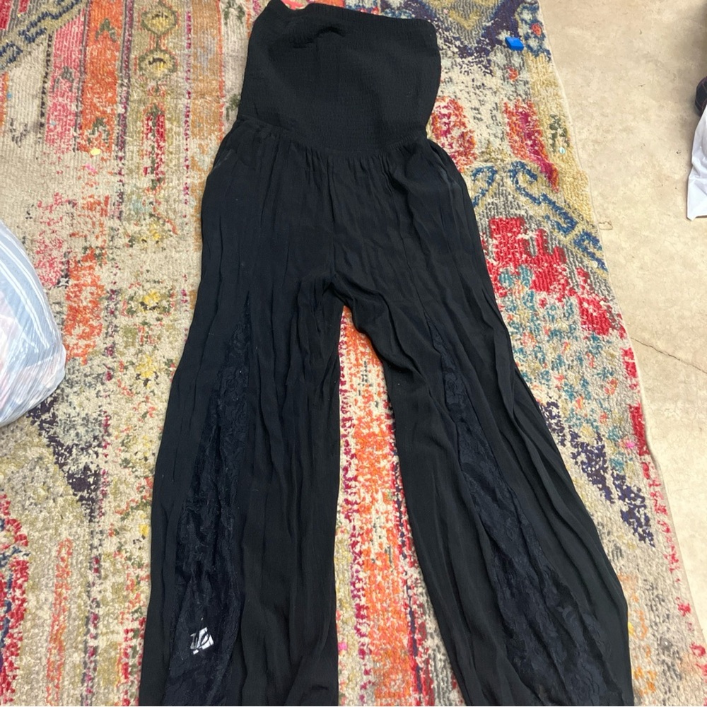 Venus Women’s One-piece Jumpsuit With Side lace Size large Black resort wear